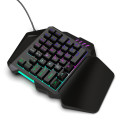 Backlight One Hand Mechanical Keyboard para jogos