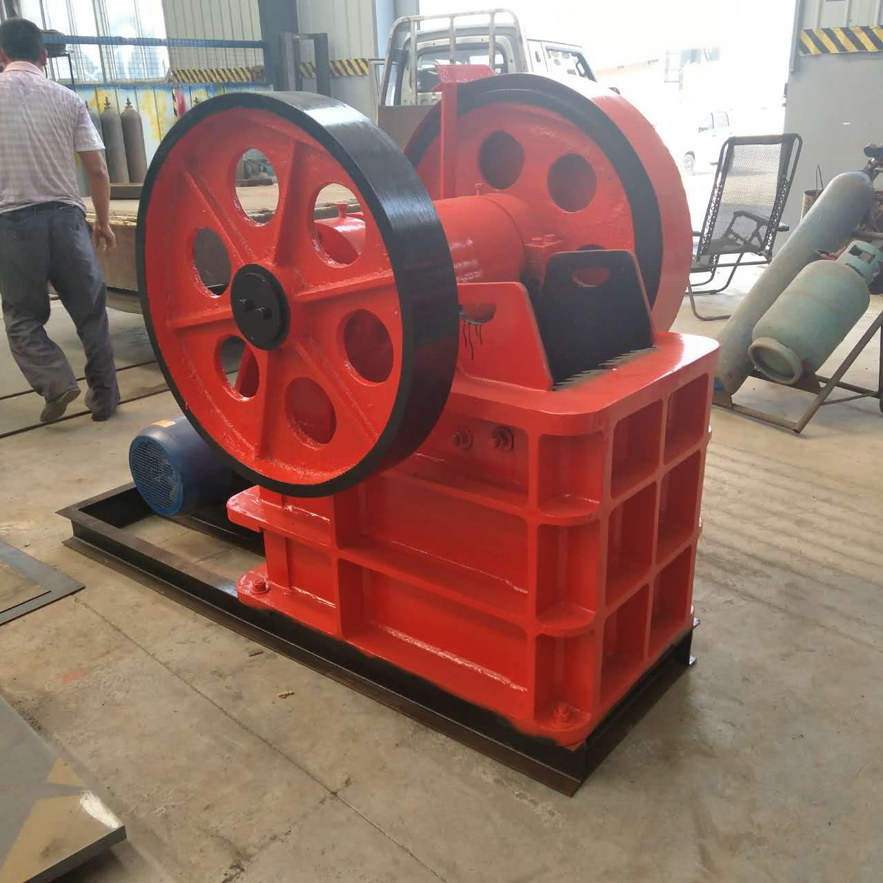 Jaw Crusher Machine Pe600x900 환경 화강암 암석, 고품질 Jaw Crusher