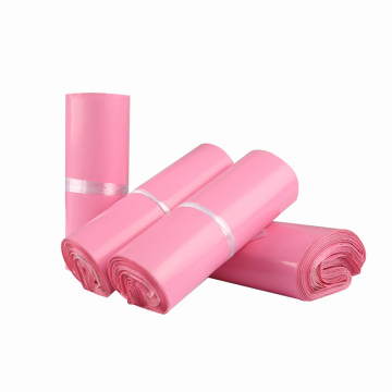 Benutzerdefinierte rosa biologisch abbaubare PolyMailer -Taschen mit Logo