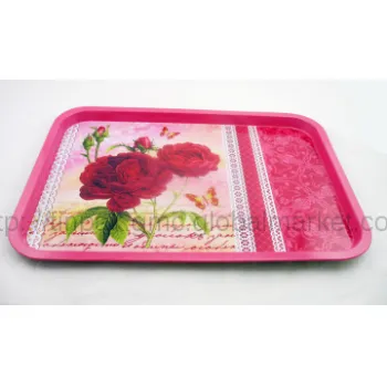 Rectangular tin tray