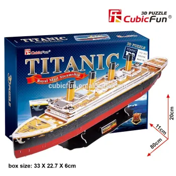 Cubic Fun 3D Puzzle Titanic paper ship model