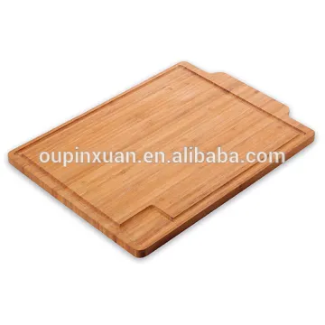 2015 new design15x11x0.5inch bamboo chopping blocks with Drip Groove to Catches Liquids bamboo cutting board
