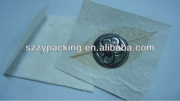 fold natural style dried leaf gift card