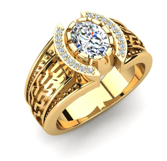 mens gold engagement rings