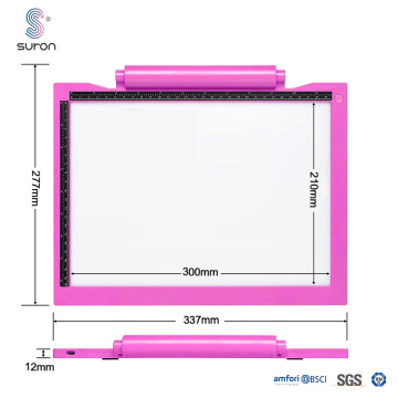 Suron A4 LED tablet pad cahaya untuk menggambar