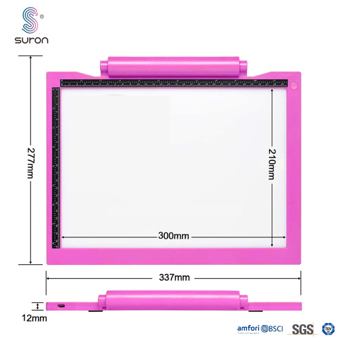 SurON A4 LED-tablet-pad-valo piirustukseen