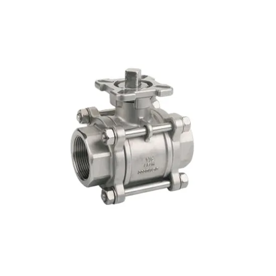 Stainless Steel 304 3PC Ball Valve With ISO5211 Mounting Pad