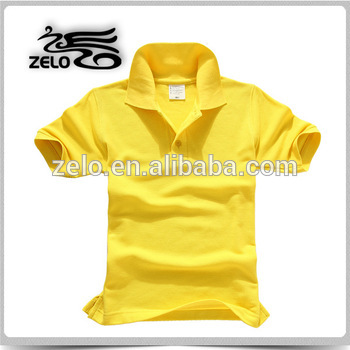 2015 new design cotton t shirt polo made in china