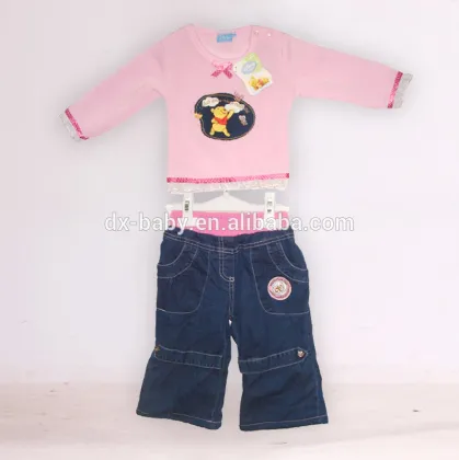 Tom & Jerry cotton Long sleeves baby children clothing sets 2 PCS