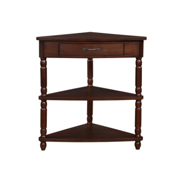 Wood Corner Side Table Small Triangle Corner Table Manufactory