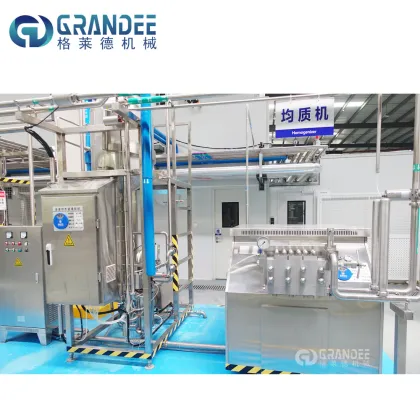 Automatic Fruit Juice Mixing and Oat Milk Pasteurizer Machine