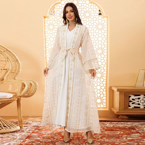ست دو لایه آستین گشاد Jalabiya Abaya