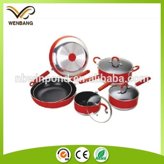 Top selling printing logo customized new style aluminium pan sets