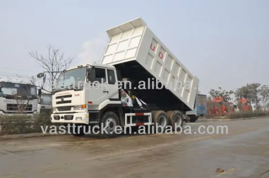 Japan V6 NISSAN UD 6*4 dumper truck