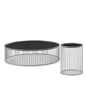 Tavolino rotondo nel design modernista