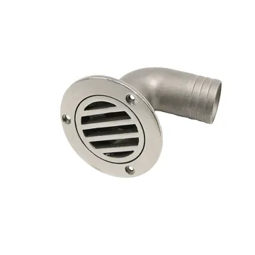Factory Wholesale Stainless Steel 90 Degree Floor Boat Deck Drain