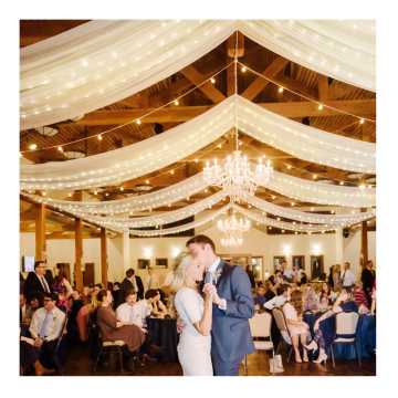 5x10ft White Draping Backdrop: Sheer Chiffon Curtains, Arch Tulle Tent Ceiling Decorations for Parties and Weddings