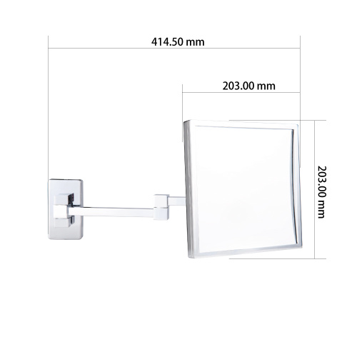 magnifying square makeup mirror