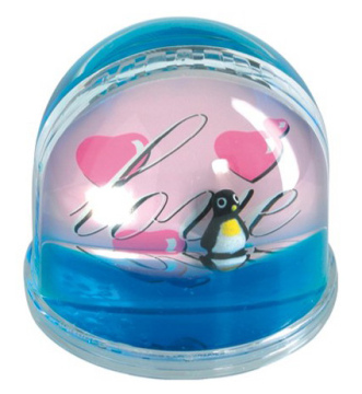 Dome Shape Liquid Photo Frame with Attractive Floaters