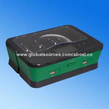 2 USB Port Ni-CD/Ni-MH Battery Charger with Battery Protection
