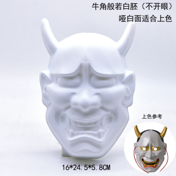 Base em branco para máscara de demônio Hannya japonesa sem pintura