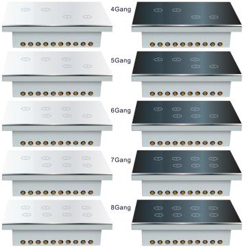 Tuya 147 4-8 Gang Type Large Panel WiFi Plus Blue tooth Touch Remote Control Smart Switch