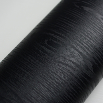 fashionable self adhesive black wood grain vinyl