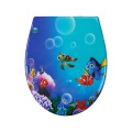 Duroplast Toilet Seat in underwater world pattern