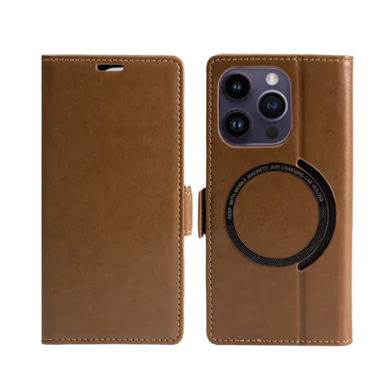 Factory Direct PU Leather Phone Case Wallet for iPhone 16/15/14 Pro Max