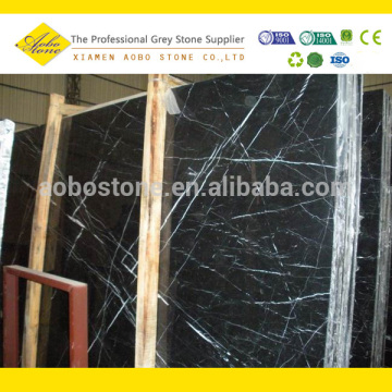 China Nero Marquina Marble Slab On Sale