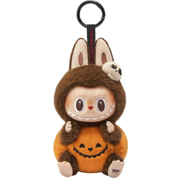 Grosir Pop Mart Labubu Happy Halloween Party Series Duduk Sitting Pumpkin Vinyl Plush Liontin