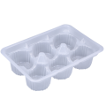 PVC food container tray for dessert chocolate