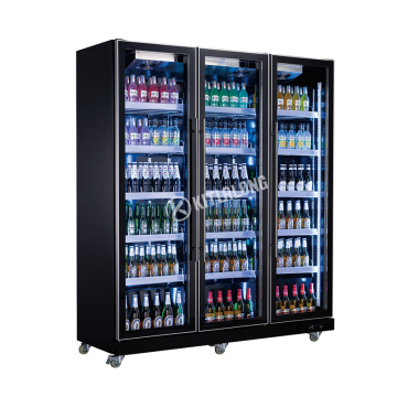 Commercial Upright Glass Door Beverage Fridge