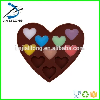 Food grade handmade chocolate silicone heart mold