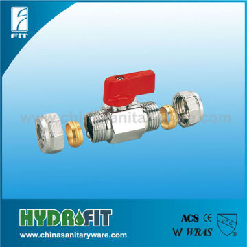 mini ball valve with connection for copper pipe