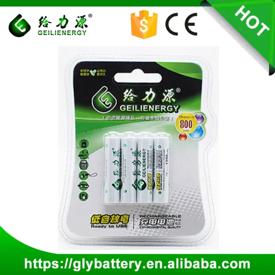 Geilienergy Brand Factory Direct 1.2V 800mah NIMH AAA rechargeable battery