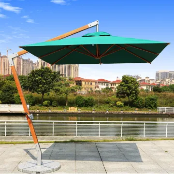 FEAMONT Luxury Cantilever Offset Umbrella: High-Quality Garden Parasol