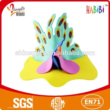 beauty peafowl animal eva masks for kids