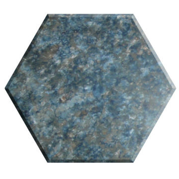 Matt Non Toxic Hexagon Seamless Artificial Marble Acrylic Sheet Countertop Tiles