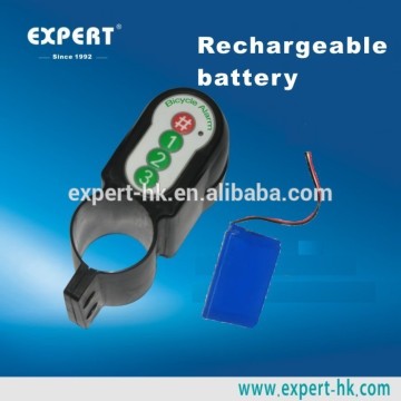 2015 Chinese manufacturer safety Tope Europe sale bicycle alarm with rechargeable battery