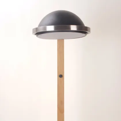Mid Century Wooden Adjustable Floor Lamp