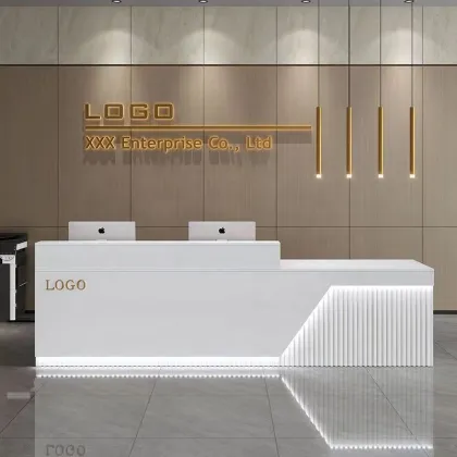 Factory Direct Luxury Office Reception Desks: Modern Designs for Hotels, Salons & More