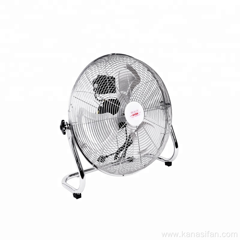 Household outdoor Portable Industrial Metal Blades Floor Fan