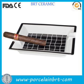Custom design ceramic cigar ashtray