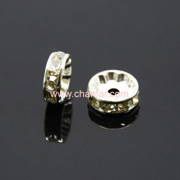 fashion crystal rhinestone spacer beads stock