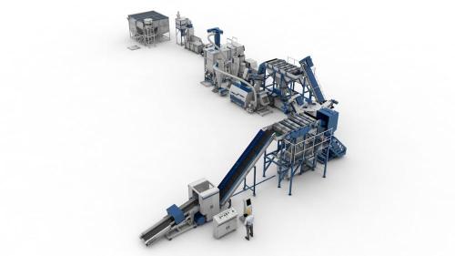 Machine d&#39;extrusion de recyclage de déchets pe