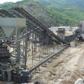 Trough belt conveyor for sand and stone