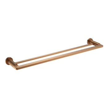 Foshan Luxury Copper Bathroom Hardware Set with Double Towel Bar and Rail