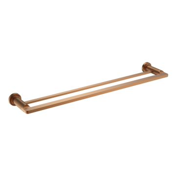 Foshan Luxury Copper Bathroom Hardware Set with Double Towel Bar and Rail