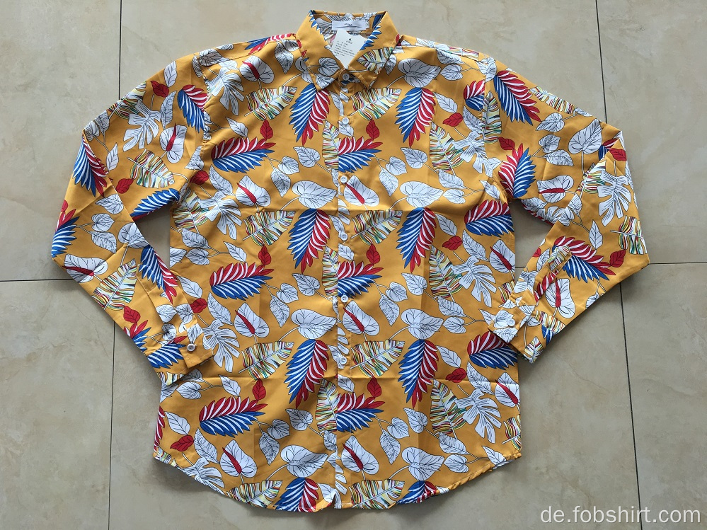 Baumwolldruck Hawaii Shirt 133x72